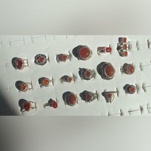 Carnelian 🧡🧡 Rings! 925 Sterling Silver, Carnelian. Sizes 4-11 available